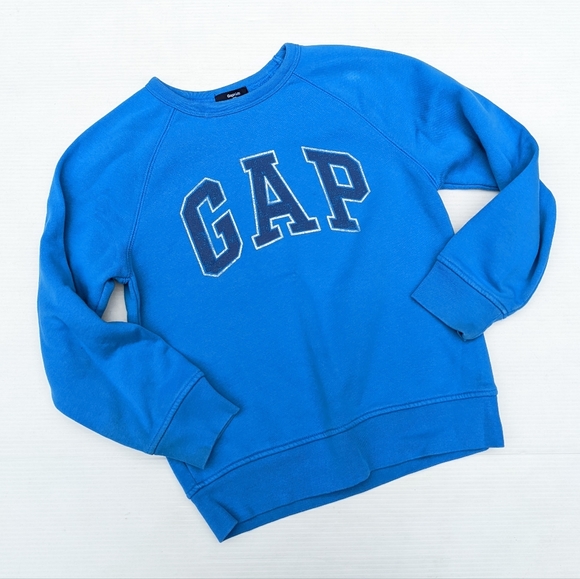 GAP Other - GAP kids total blue spell out pull-over crewneck sweatshirt